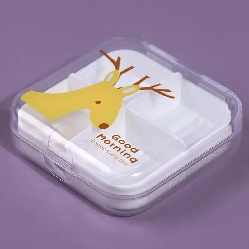 cartoon mini travel pill box, view 5 - MRSLM