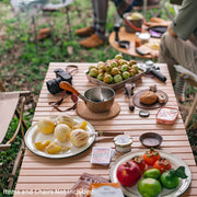 outdoor folding egg roll table, view 3 - MRSLM