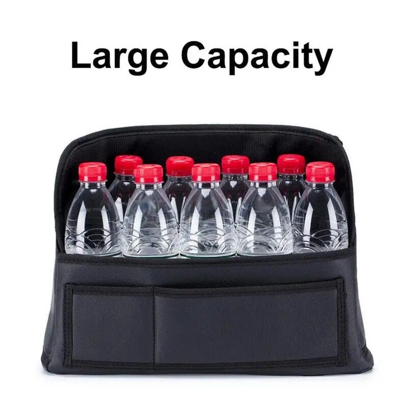 PU leather car seat storage organizer, view 4 - MRSLM