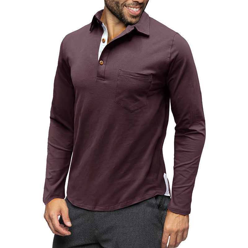 retro lapel long-sleeved top, view 13 - MRSLM