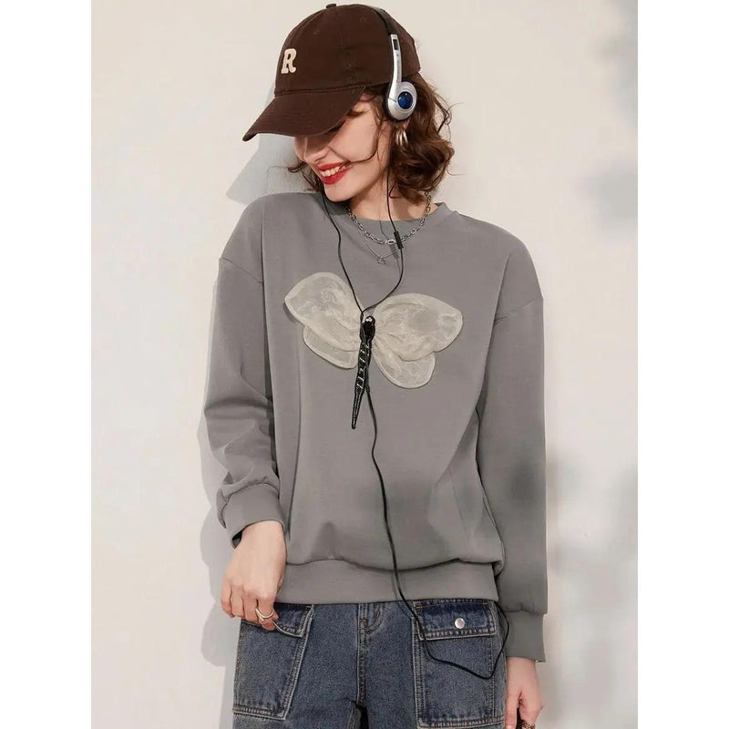 women's 3d dragonfly sweatshirt, view 5 - MRSLM