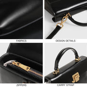 leather crossbody bag with scarf, view 6 - MRSLM