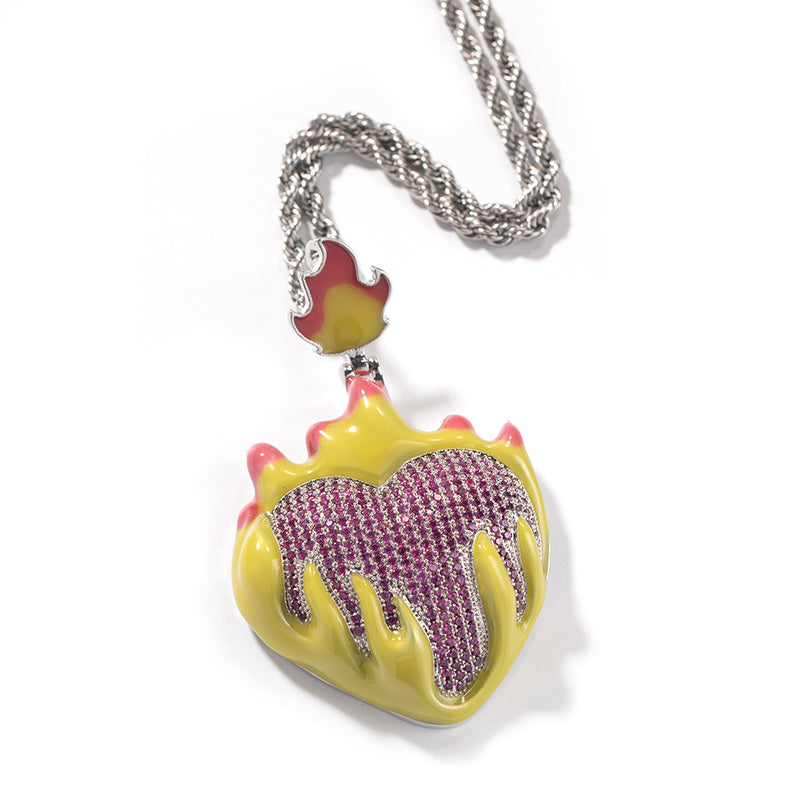 oil drip love sweater necklace, view 8 - MRSLM