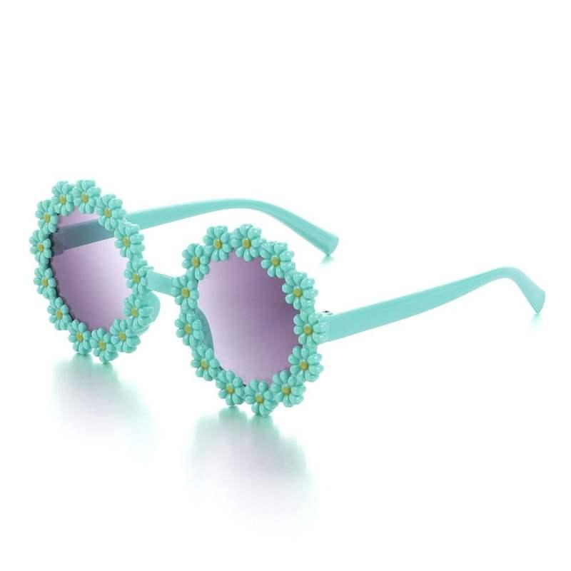 kids round daisy flower sunglasses, view 2 - MRSLM
