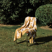 floral jacquard cotton throw blanket, view 8 - MRSLM
