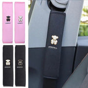 plush cartoon bear seat belt pad, view 6 - MRSLM