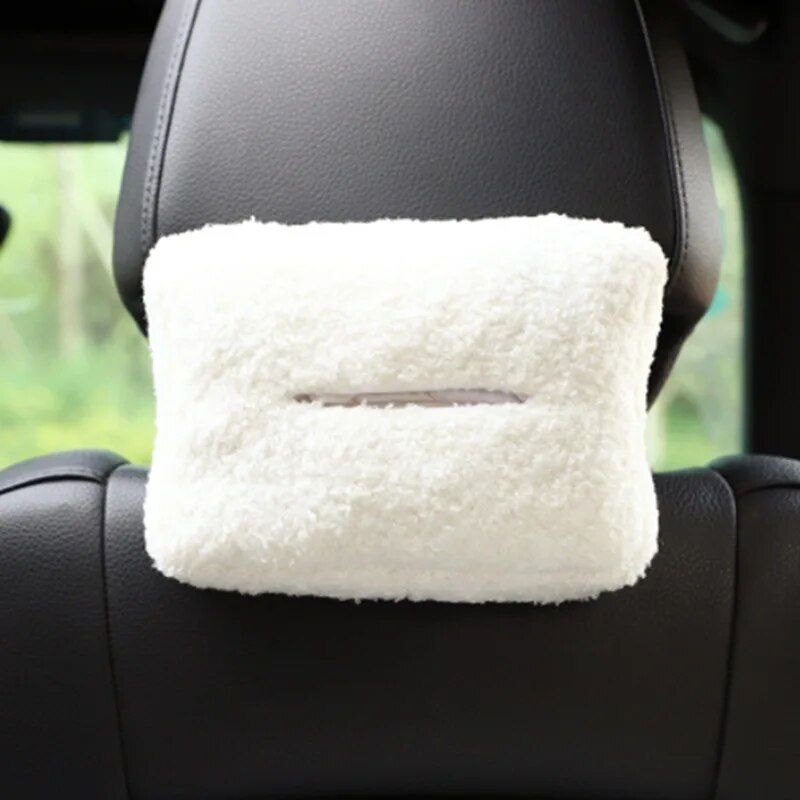 plush animal car tissue box cover, view 5 - MRSLM