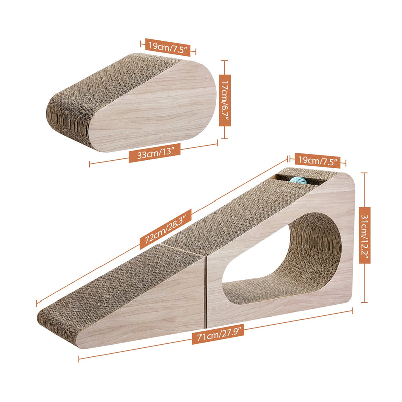 2-in-1 cat scratching post, view 2 - MRSLM