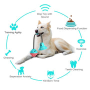 interactive chew ball dog toy, view 4 - MRSLM