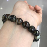 black gold lepidolite bracelet, view 3 - MRSLM