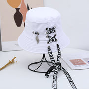 reversible cotton bucket hat, view 3 - MRSLM
