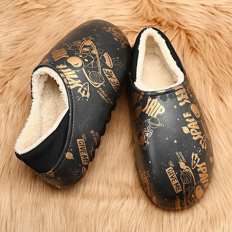 winter plush warm slippers, view 3 - MRSLM