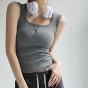 ribbed crop top, view 4 - MRSLM