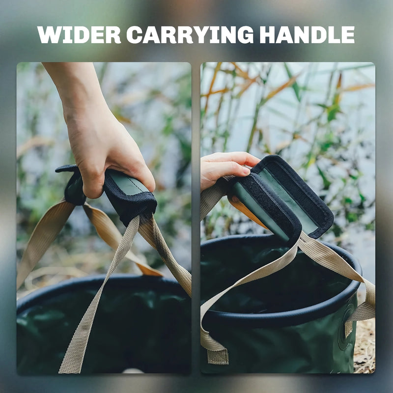 collapsible camping bucket food grade, view 5 - MRSLM