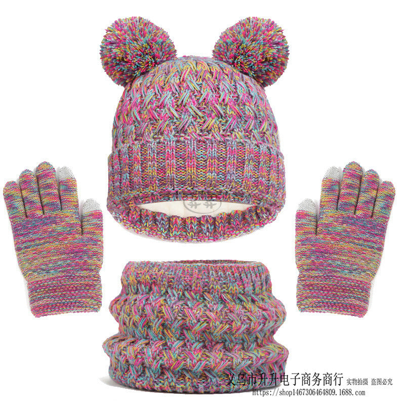 Kids' hat scarf gloves set, view 18 - MRSLM