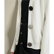 v-neck knit cardigan, view 7 - MRSLM