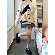 women's mid-length thick cardigan sweater, view 5 - MRSLM