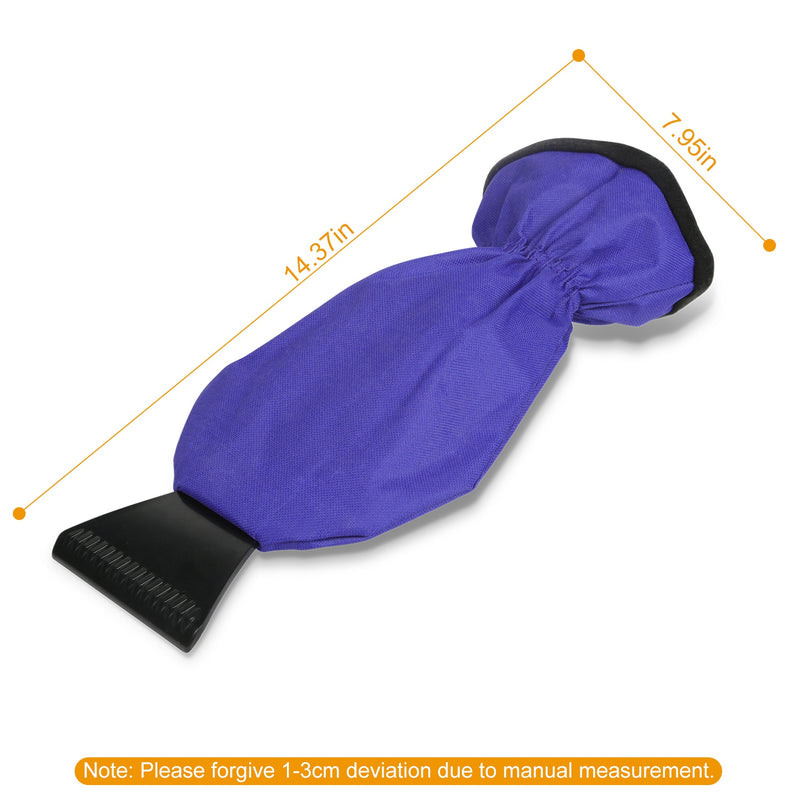 Ice scraper mitt with fleece-lined waterproof glove, view 3 - MRSLM