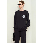 minimalist sporty o-neck sweatshirt, view 4 - MRSLM