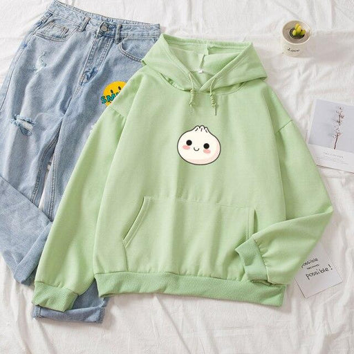 soft fleece hoodie light green - MRSLM