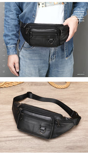 men's leather chest bag, view 10 - MRSLM