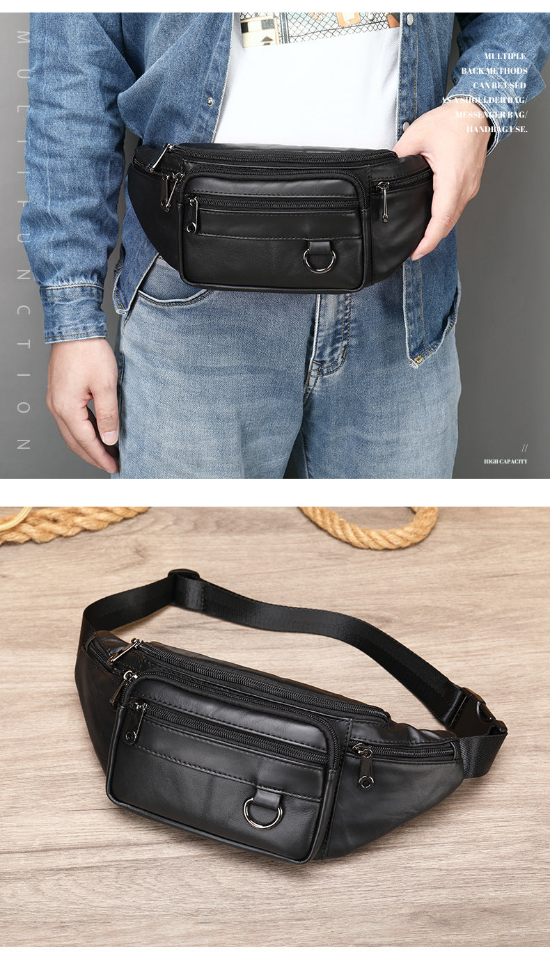 men's leather chest bag, view 10 - MRSLM
