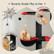 adjustable gothic cat tree tower, view 5 - MRSLM