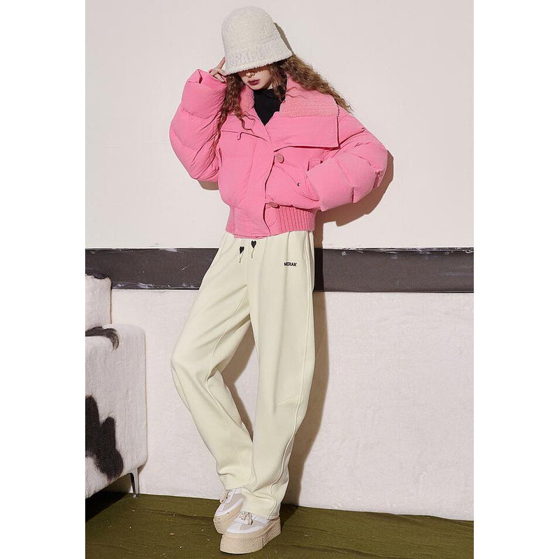 high waist fleece sports pants, view 6 - MRSLM