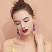 pink bead ear pins, view 3 - MRSLM