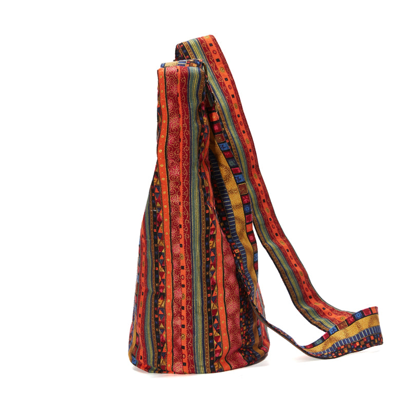 bohemian vintage canvas shoulder bag, view 7 - MRSLM