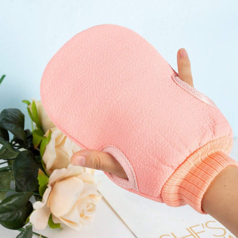 Two-sided exfoliating bath glove, view 8 - MRSLM