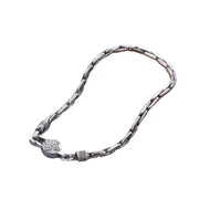 men's s925 silver bamboo bracelet, view 5 - MRSLM