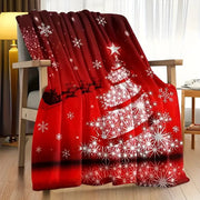 Christmas digital-print throw blanket, view 19 - MRSLM