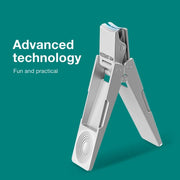 folding stainless steel nail clippers, view 4 - MRSLM