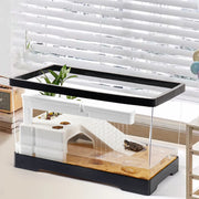 turtle tank with drain and basking platform - MRSLM