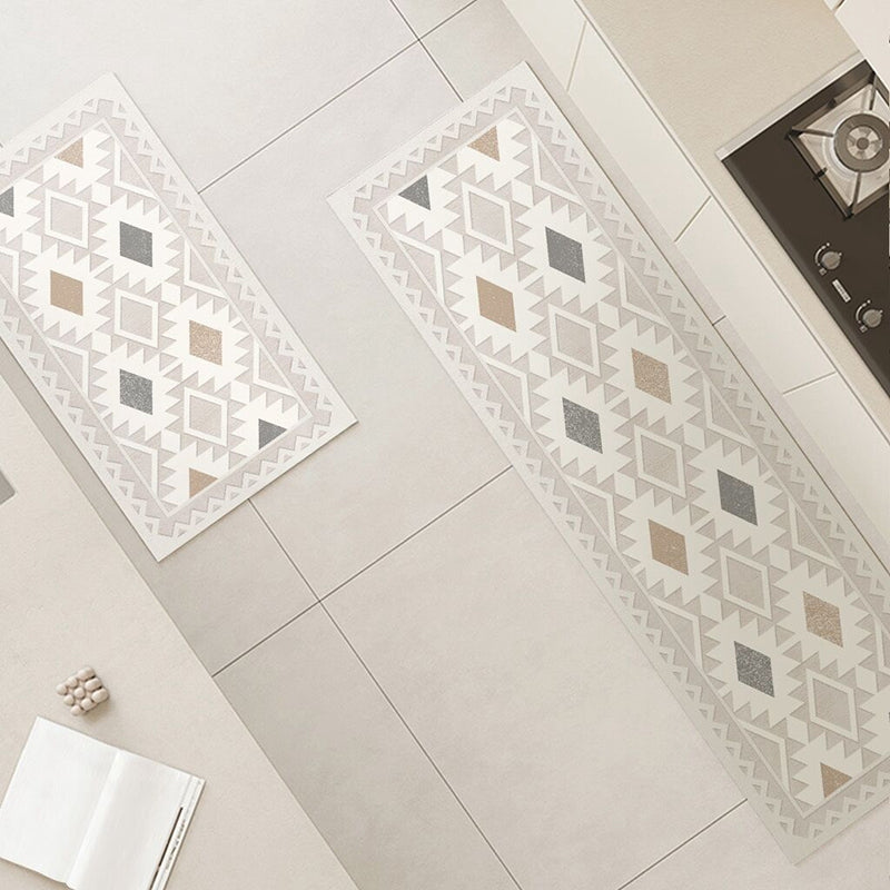 Bohemian geometric non-slip kitchen mat, view 4 - MRSLM