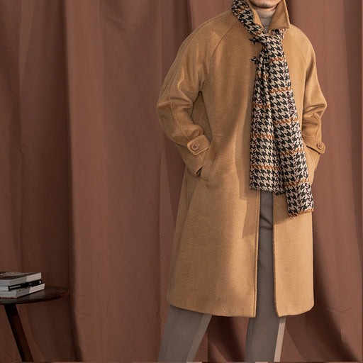 thick warm baggy lapel coat - MRSLM