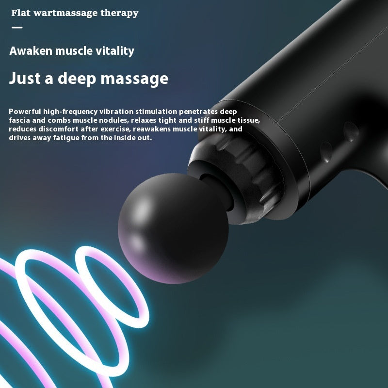 Handheld massage gun, view 3 - MRSLM