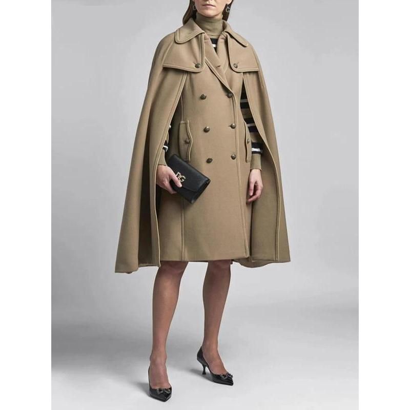 shawl-style women's coat, view 2 - MRSLM