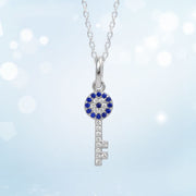 Women's 925 silver key pendant necklace, view 4 - MRSLM