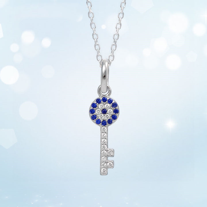 Key Silver Necklace Female Smart Pendant Necklace