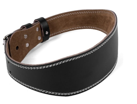 leather weightlifting belt, view 2 - MRSLM