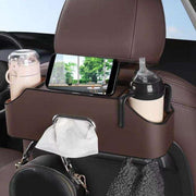 PU leather car seat back organizer - MRSLM