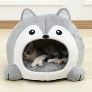 cozy plush cat bed and lounger - MRSLM