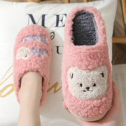 Plush bear house slippers, view 10 - MRSLM