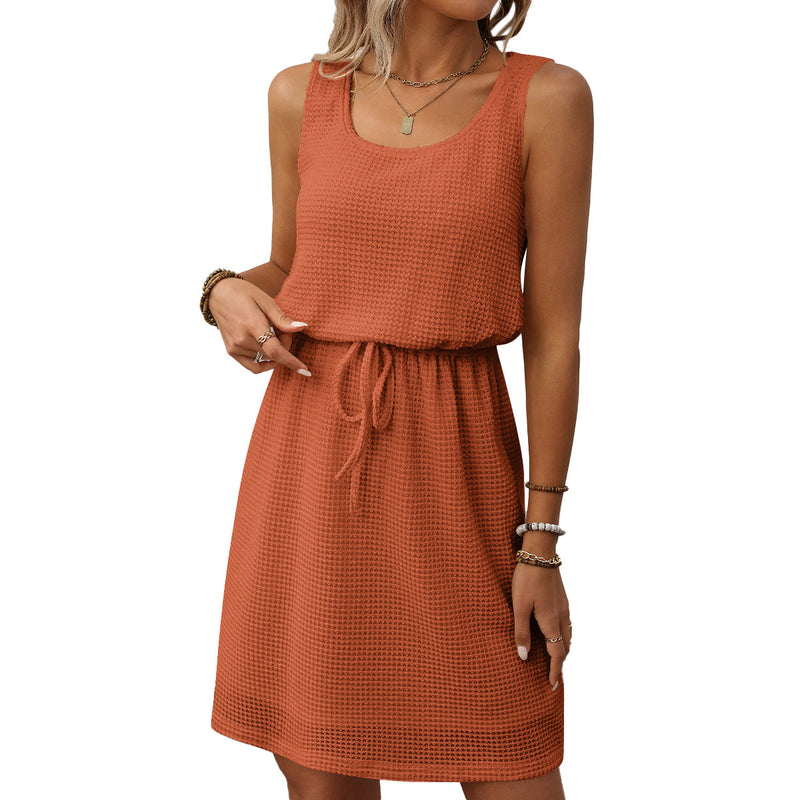 square collar vest dress with lining, view 10 - MRSLM