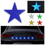 Star-shaped reflective safety stickers, view 7 - MRSLM