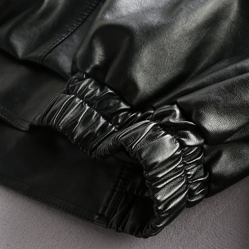 men's pu leather pilot jacket, view 5 - MRSLM