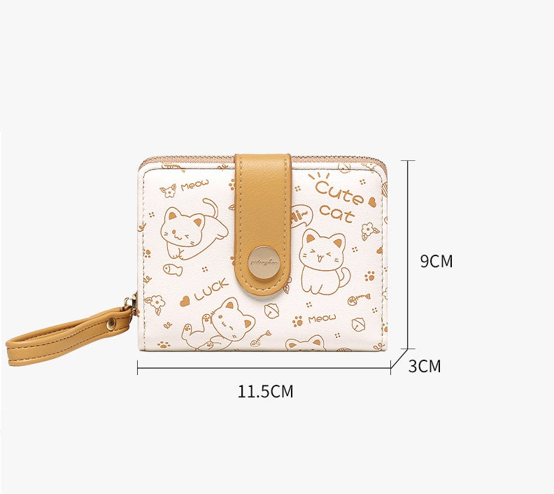 cute rabbit wallet for women, view 5 - MRSLM