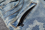 Multi pocket slim fit washed jeans, view 4 - MRSLM